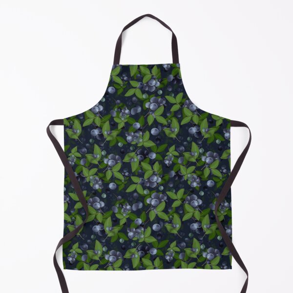 Item preview, Blueberries on a dark blue background designed and sold by Natalia Ruzhyna.