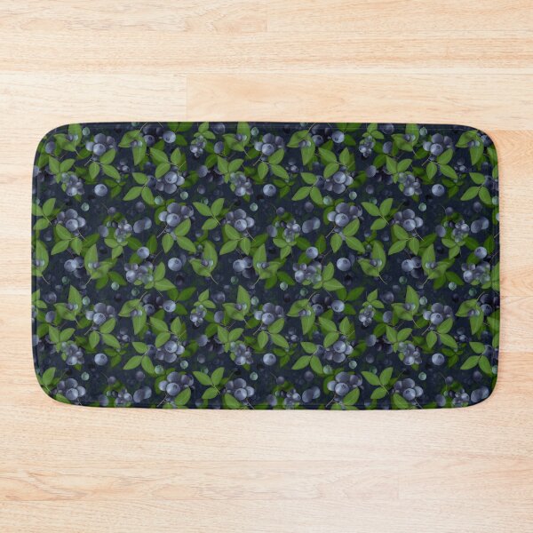 Item preview, Blueberries on a dark blue background designed and sold by Natalia Ruzhyna.