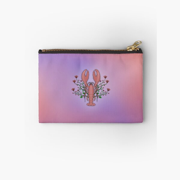 Item preview,  Lobster and Flowers Pink Purple with Backround designed and sold by Saltycurrent1.