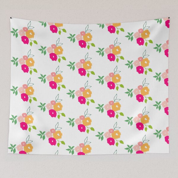 Item preview, Bright and Vibrant Floral Flower cluster illustration designed and sold by Nicola-Rowe.