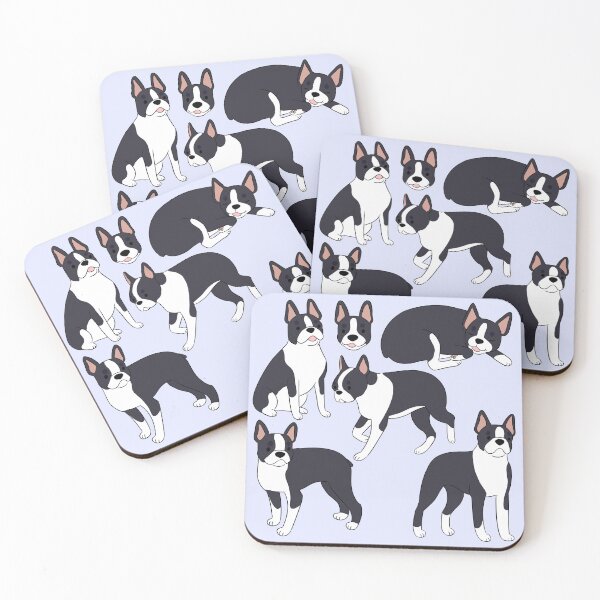 Item preview, Cute boston terrier pattern  designed and sold by Yaragold.