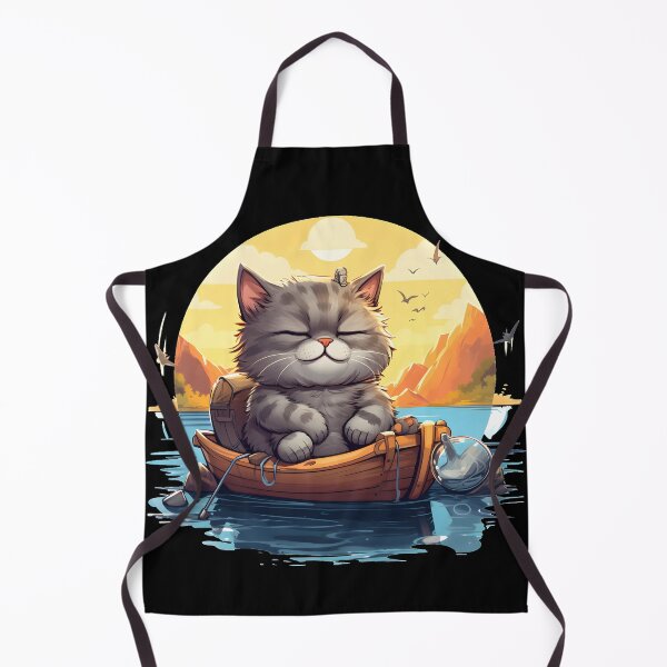 Item preview, cat on boat designed and sold by lighte.