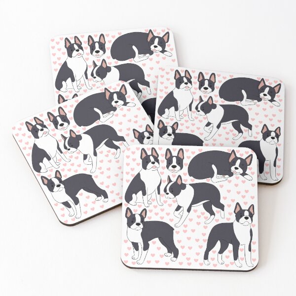 Item preview, Cute boston terrier pattern  designed and sold by Yaragold.