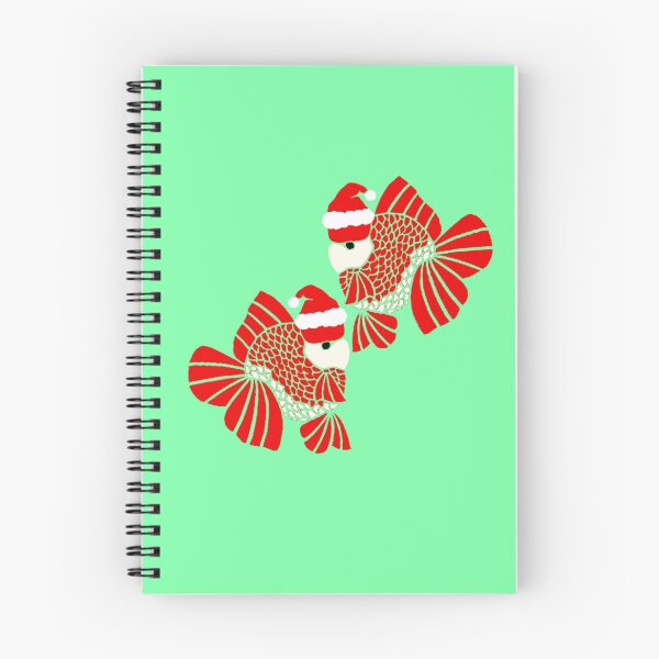 Item preview, Oranda Goldfish Pair Santa 90523 designed and sold by Nosnah.