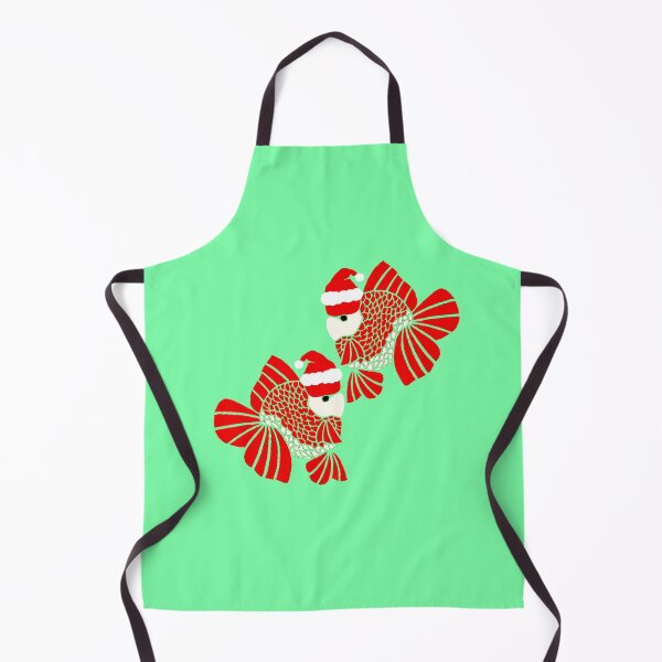 Item preview, Oranda Goldfish Pair Santa 90523 designed and sold by Nosnah.