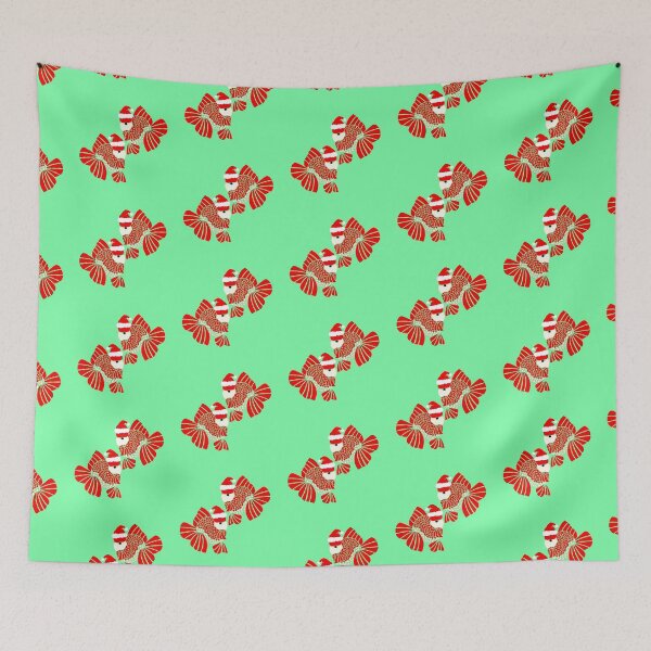 Item preview, Oranda Goldfish Pair Santa 90523 designed and sold by Nosnah.