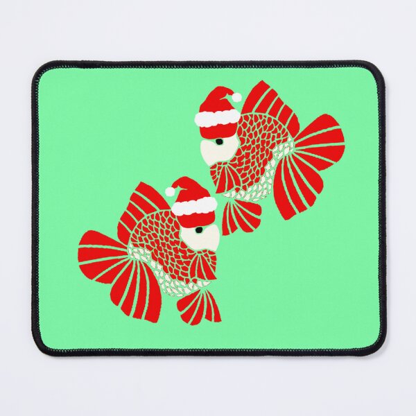 Item preview, Oranda Goldfish Pair Santa 90523 designed and sold by Nosnah.