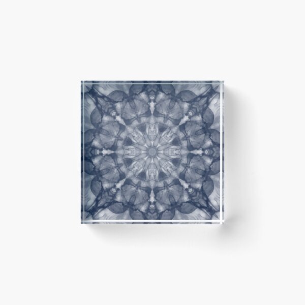 Item preview,  Grey blue ink pattern designed and sold by coloryourwings.