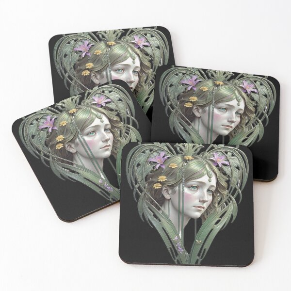 Item preview, Copy of Art Nouveau  Diva antique Vintage Art Alphonse Mucha designed and sold by artelligens.