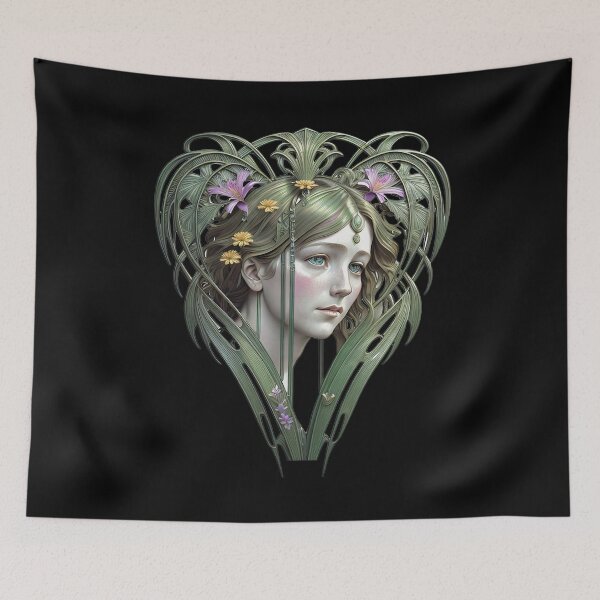 Item preview, Copy of Art Nouveau  Diva antique Vintage Art Alphonse Mucha designed and sold by artelligens.