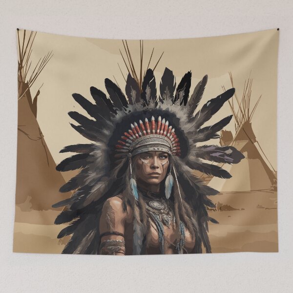 Item preview, Native American Warriors - Hero of the Tribe designed and sold by JHANL.