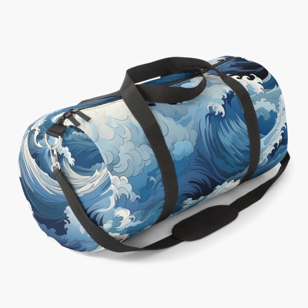 Item preview, Big Blue Waves Pattern designed and sold by Manuel  Campbellai.