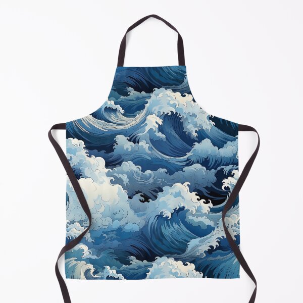 Item preview, Big Blue Waves Pattern designed and sold by Manuel Campbellai.