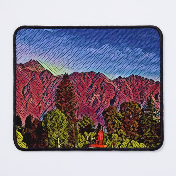 Item preview, A Pop Art Travel Print of the Lake Wakatipu in Queenstown - New Zealand designed and sold by StudioRedKoala.