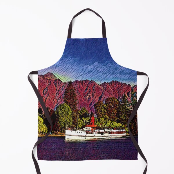 Item preview, A Pop Art Travel Print of the Lake Wakatipu in Queenstown - New Zealand designed and sold by StudioRedKoala.