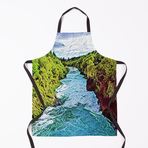 Item preview, A Pop Art Travel Print of the Huka Falls - New Zealand designed and sold by StudioRedKoala.