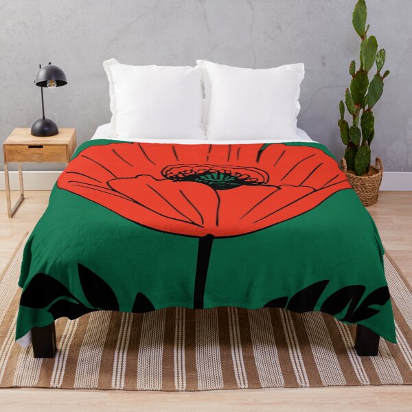 Item preview, Vintage Art Deco Botanical Poppy Flower Picture designed and sold by SamJanner.