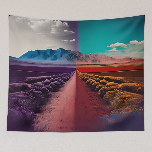 Item preview, colorful landscape designed and sold by Art91design.