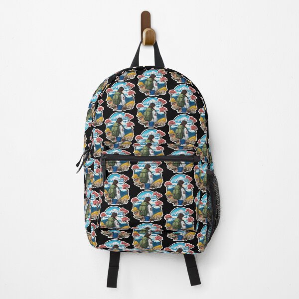 Item preview, Backpacker Girl Hiking on Beautiful Mount Fuji Japan designed and sold by Ridiculam Toga.