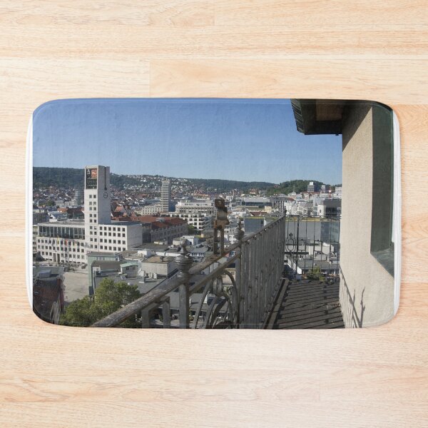 Item preview, View from the south tower of the collegiate church in Stuttgart to the town hall with its white tower designed and sold by Yven-Dienst.