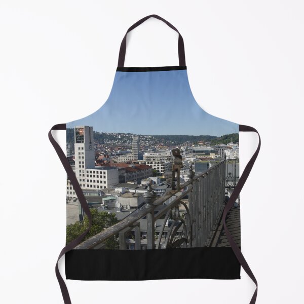 Item preview, View from the south tower of the collegiate church in Stuttgart to the town hall with its white tower designed and sold by Yven-Dienst.