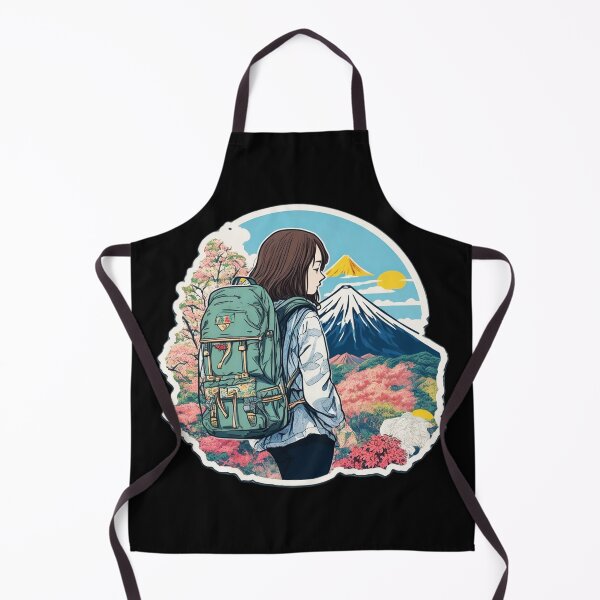 Item preview, Young Girl Hiking on Beautiful Mount Fuji Japan designed and sold by Ridiculam Toga.