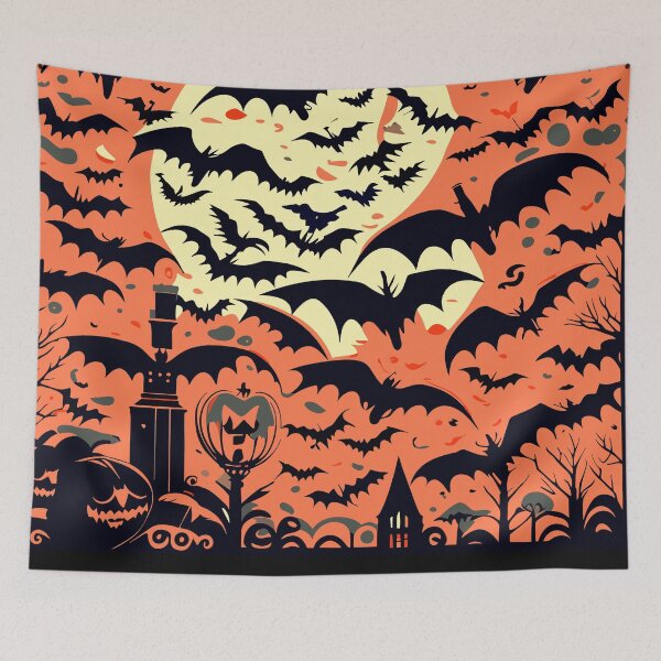 Item preview, Vintage Halloween Bat pattern designed and sold by ValentinaHramov.