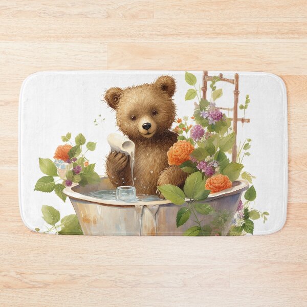 Item preview, Bath Time Bear designed and sold by DesignArtique.