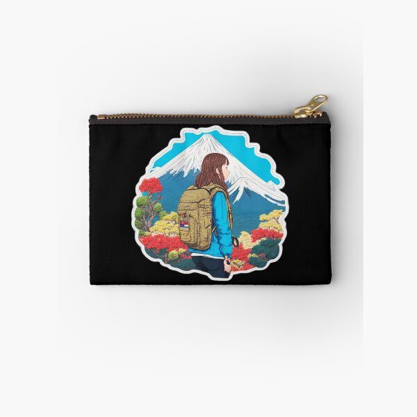Item preview, Morning Girl Hiking on Beautiful Mount Fuji Japan designed and sold by Ridiculam Toga.