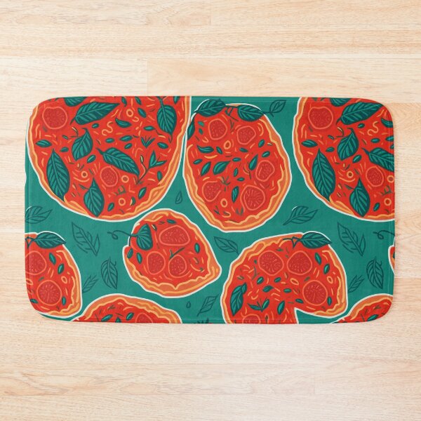 Item preview, Basil and Tomato Pizza Pattern designed and sold by BombasticBubble.