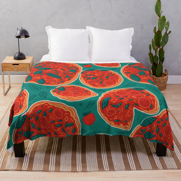 Item preview, Basil and Tomato Pizza Pattern designed and sold by BombasticBubble.
