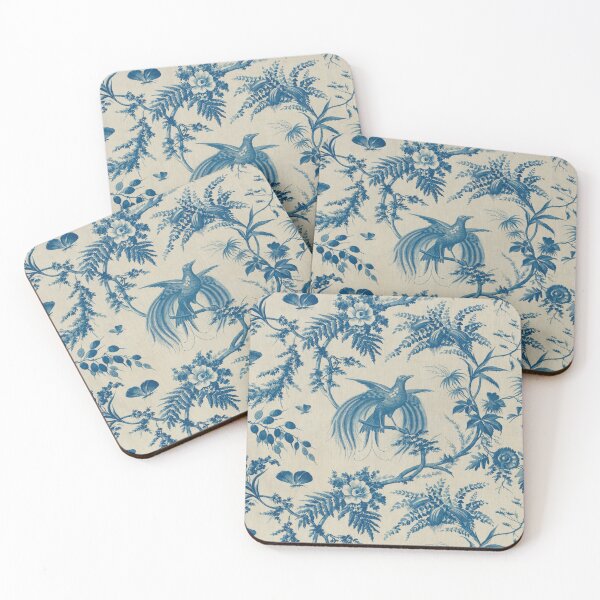 Item preview, Toile de Jouy - Bird Of Paradise designed and sold by SorryFrog.