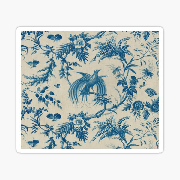 Item preview, Toile de Jouy - Bird Of Paradise designed and sold by SorryFrog.