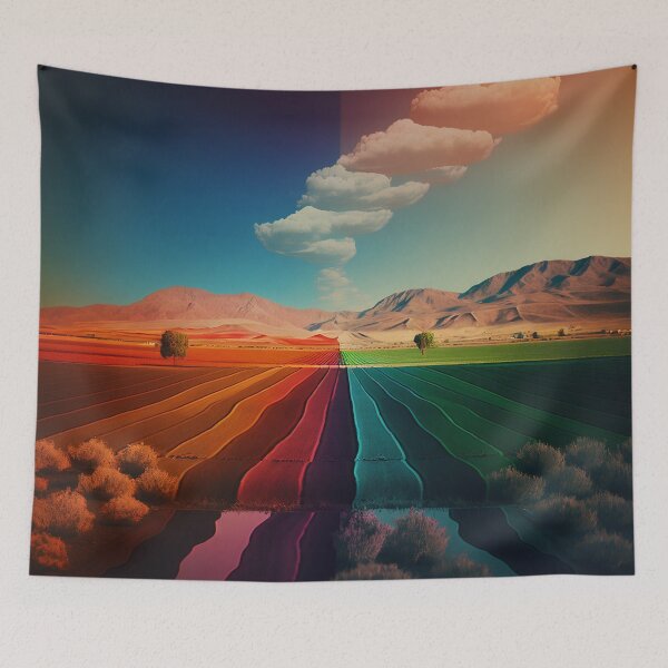 Item preview, colorful landscape designed and sold by Art91design.