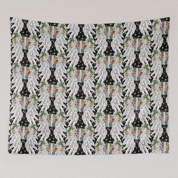 Item preview, Angel Wings with Rob cage Flowers designed and sold by Everpop.
