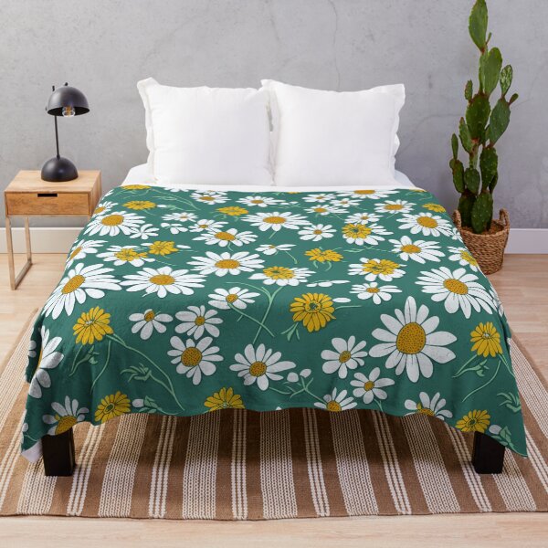 Item preview, White and Yellow Daisy Pattern designed and sold by BombasticBubble.