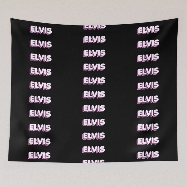 Item preview, Pink Layers Elvis Name Label (Black) designed and sold by NafilNafiz.