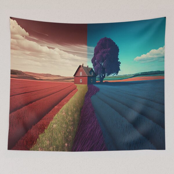 Item preview, colorful landscape designed and sold by Art91design.