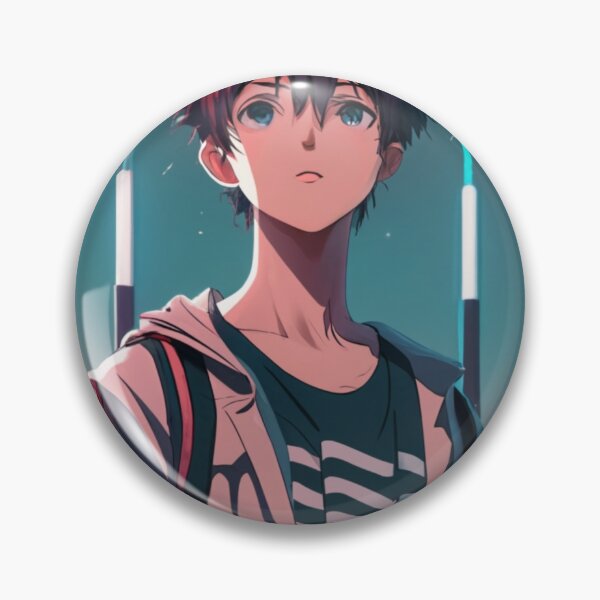Item preview,  "Innocent Dreams: Anime Boy Gazing at the Sky" designed and sold by AyushAIImage01.