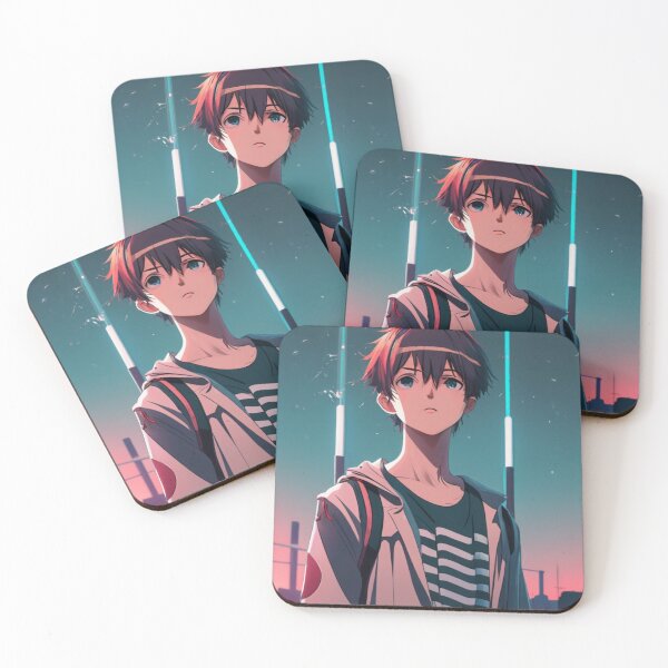 Item preview,  "Innocent Dreams: Anime Boy Gazing at the Sky" designed and sold by AyushAIImage01.