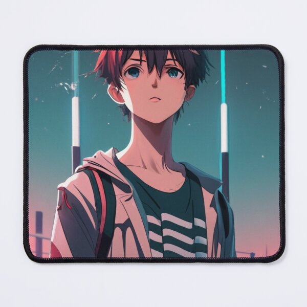 Item preview, "Innocent Dreams: Anime Boy Gazing at the Sky" designed and sold by AyushAIImage01.