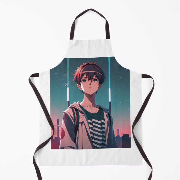 Item preview,  "Innocent Dreams: Anime Boy Gazing at the Sky" designed and sold by AyushAIImage01.