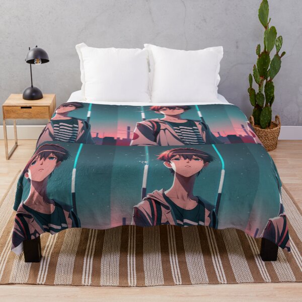 Item preview,  "Innocent Dreams: Anime Boy Gazing at the Sky" designed and sold by AyushAIImage01.