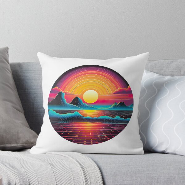 Artikelvorschau, Retro Sonnenuntergänge und alte Computergrafiken entworfen und verkauft von InkCreato.