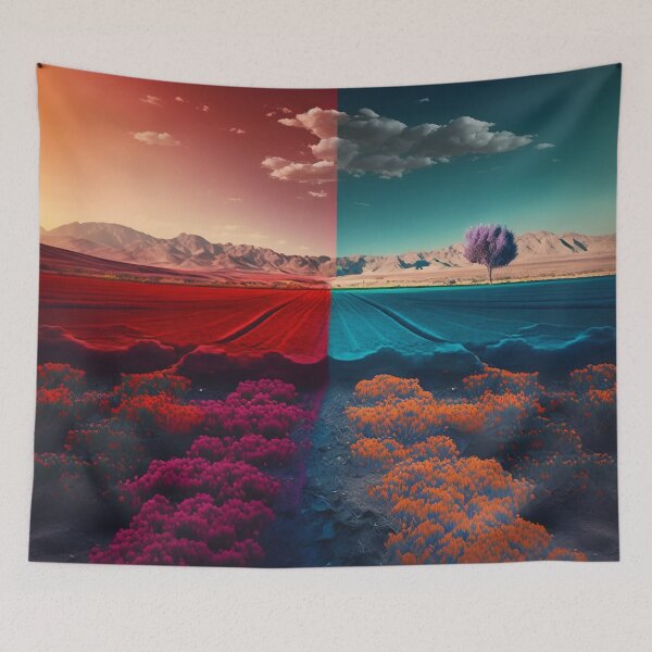 Item preview, colorful landscape designed and sold by Art91design.