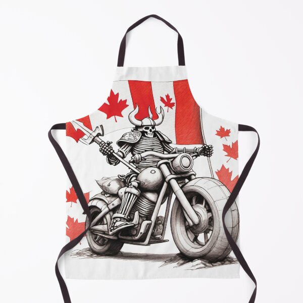 Item preview, Skull in Viking Helmet with Canada flag designed and sold by Elegant Edge.