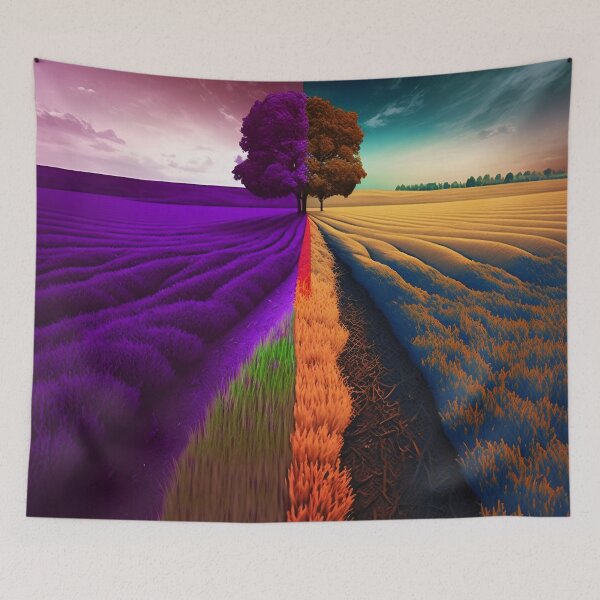 Item preview, colorful landscape designed and sold by Art91design.
