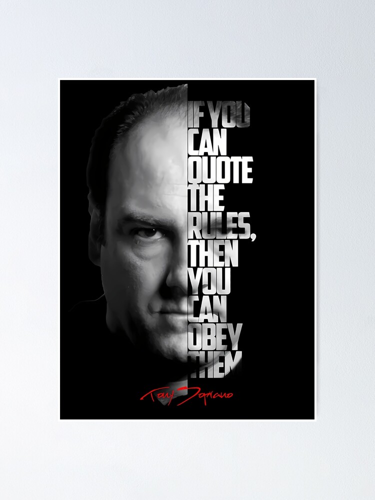 Poster for Sale avec l uvre Tony Soprano noir et blanc La