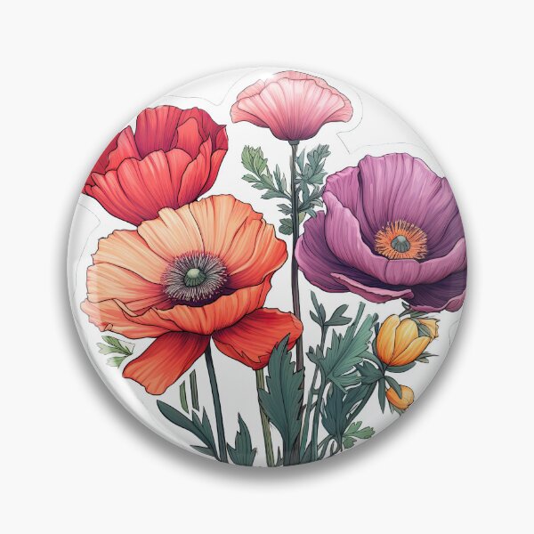 Item preview, Colored flowers designed and sold by abmkf.