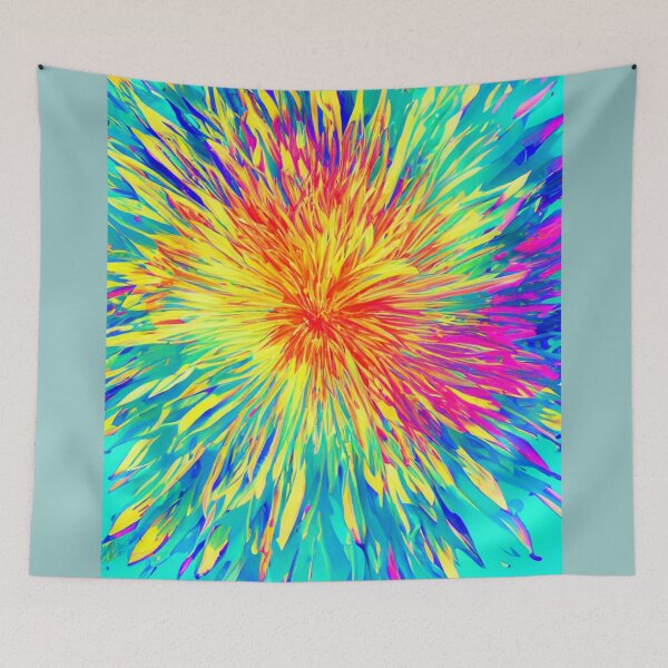 Item preview, Exploding colors on teal designed and sold by Photopat.